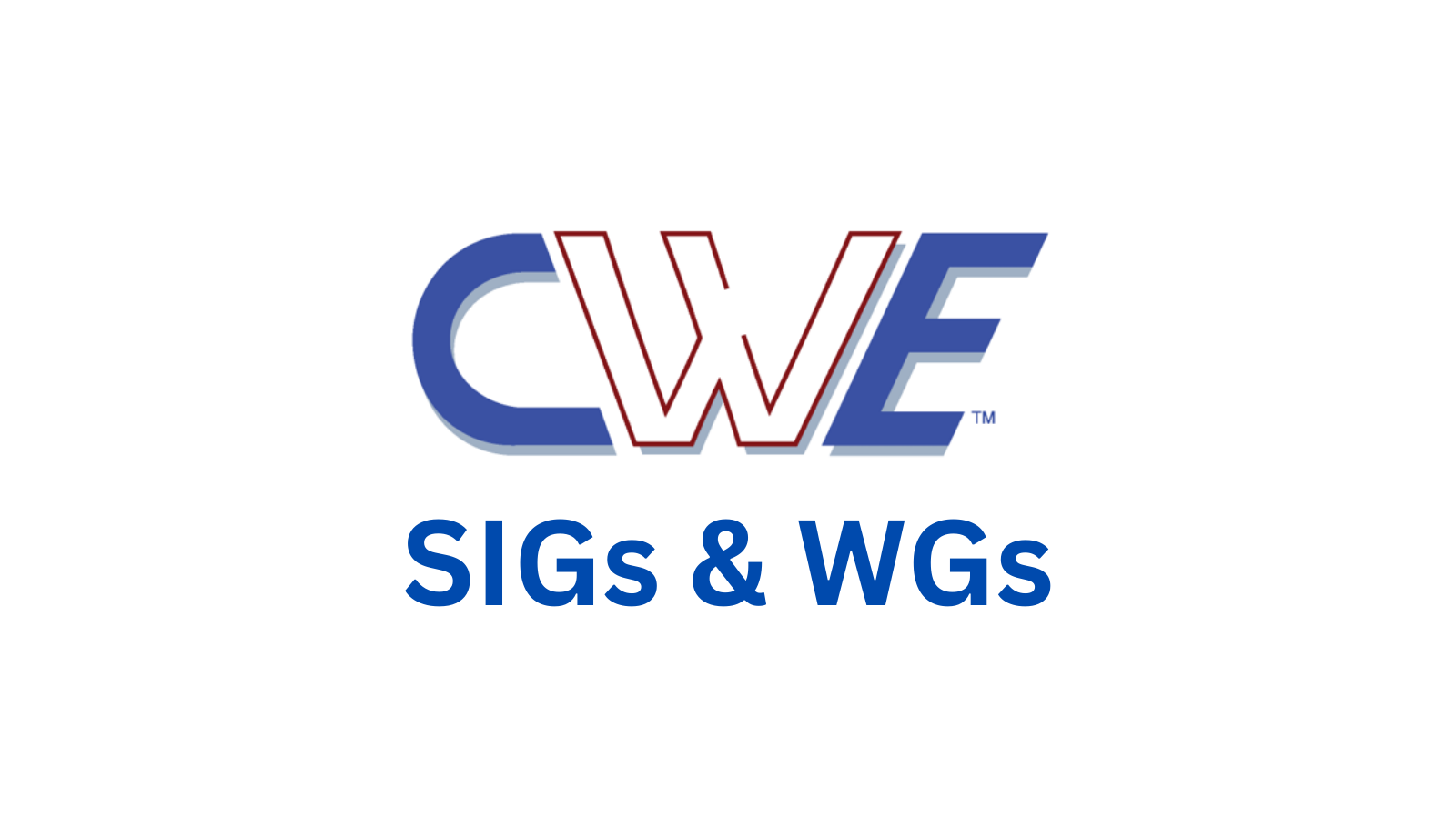 CWE/CAPEC SIGs & WGs